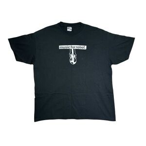 Music for Relief‎ Concert Tee Hanes Beefy-T XL Black